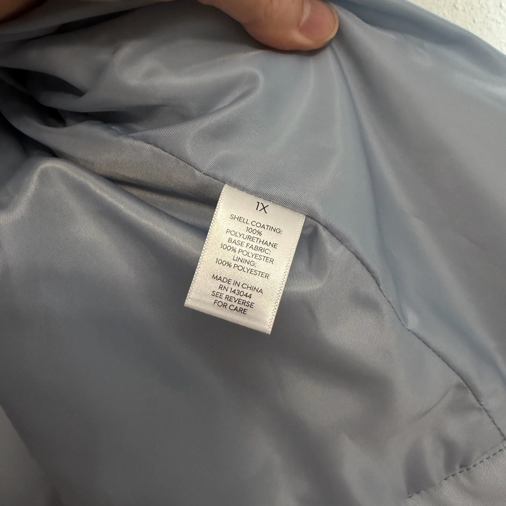 Westport Sky Blue Leather Jacket - Picture 8 of 9